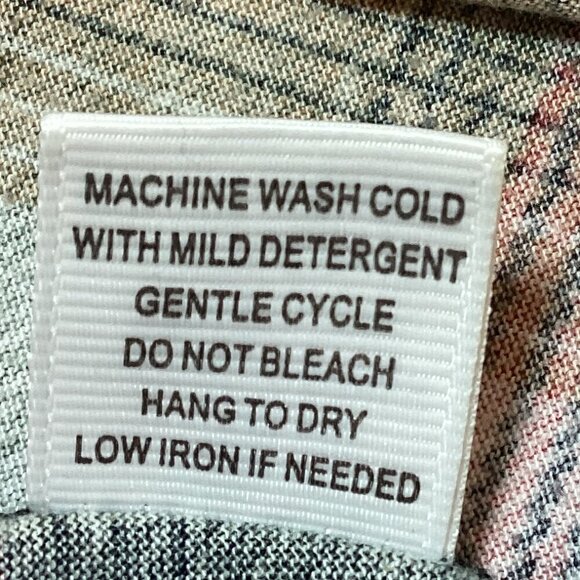 Eden & Olivia Plaid Shirt Button Down Short Sleeve Sz S #324B - Picture 9 of 9